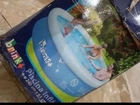 Piscina inflável usada apenas uma vez