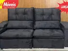 Sofá 2, 24m Lançamento Veludo Retrátil e Reclinável - Oferta