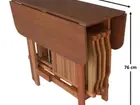 mesa dobrável com 4 cadeiras