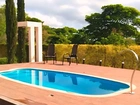 Piscina média oval 5, 80 metros direto de fábrica preço baixo e qualidade