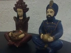2 estátuas antigas para decoração