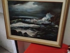 Quadro antigo pintura a óleo