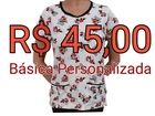 Camisa Básica Estampada Minnie Rosa - Algodão