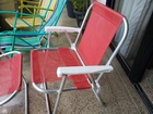 01 CADEIRA VERMELHA ALUMÍNIO / R$ 95, 00 REAIS / / PISCINA/PRAIA/JARDIM/VARANDA/0KM.