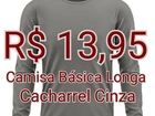 Camisa Básica Manga Longa - Cacharrel Cinza