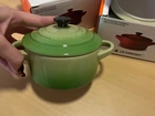 Conjunto de Mini Cocotte Le Creuset - Cor Bamboo - duas unidades