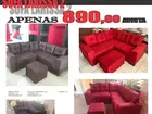 Sofá Larrisa 2 com puff de brinde - Apenas R$ 890, 00 à vista!