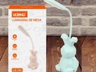 Luminária Mesa Abajur Bichinhos coelho Led Usb Recarregável Flexível