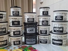 Potes Tupperware linha preto e branco