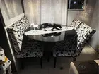 mesa de jantar 4 caseias luxu