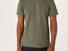 Camiseta Básica Masculina Manga Curta Slim - Verde Tamanho P
