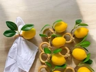 Porta guardanapo limão siciliano - novo - kit com 8
