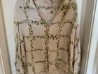 Blusa de manga estampada