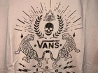 blusa vans estampada rosa claro (nova) - tam g fem