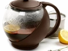 chaleira de vidro com infusor 750ml fuy169V