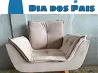 Poltrona opala cor bege 1 lugar oferta dia dos pais