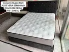 Conjunto Cama Queen Size Aloe Vera Seminovo