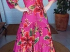 Vestido cropped bordando flor FARM com tag G