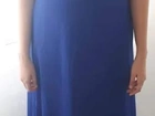 Vestido azul marinho Dolps vestir uma vez Tamanho 40120, 00