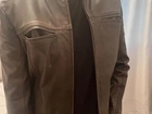 Jaqueta de couro masculina