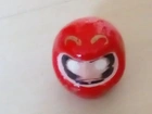 Cabeça de Boneco Vermelho do Folclore Japones, 8cm