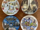 Conjunto 4 Pratos Decorativos de Parede Importado (países europeus)