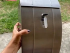 Caixa de correio em aço inox nunca usado