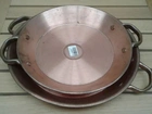 Kit 2 Paelleras Em Cobre Artesanal
