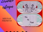 Canecas de cerâmica dupla alça de coração = Meu par perfeito