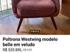 Poltrona westwing belle veludo