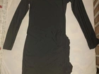 Vestido preto manga longa
