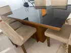 mesa DE VIDRO 6 cadeiras