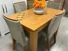 Mesa de jantar 120x80 com 4 cadeiras