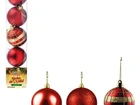 Bolas De Natal Vermelha C/ Dour Cristal Nº7 Zc433