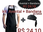 Kit Avental+ Bandana - Oxford Preto