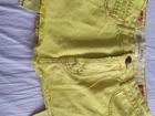 Saia jeans amarela 36