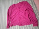Blusa de manga comprida rosa