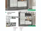 Armario de cozinha Compacta Diamante Aço