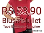 BLUSA MULLET - TAPA BUMBUM ESTILO LONGLINE FEMININA COM FENDA LATERAL