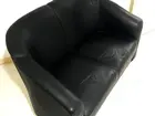 Sofá de 2 Lugares em Corino Preto