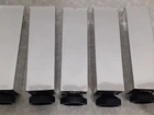 Kit 5 Pés Reguláveis Inox Escovado