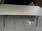 Mesa Dobrável Tipo Maleta Prática e Durável 180X60Cm Branca