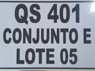 Placa de endereço residencial ( 30 cm x 20 cm)