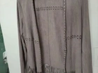 MARFINO ( SEM USO) KIMONO SUEDE TAM M (até Tam 46) 80, 00Altura 62cm +20cm franja