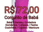 Uniforme de Doméstica / Babá / Cuidadora / Manicure / Empregada Doméstica
