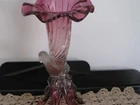 Vaso de cristal / centro de mesa Murano - Estilo Cornucópia