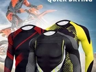 Roupa de compressão esportes ajustável colante para exercícios físico ciclismo etc.