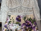 Macacão renda floral branco LP