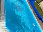 Piscina de fibra de vidro instalada 5 metros