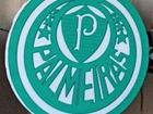 letreiro luminoso redondo palmeiras novo 37cm